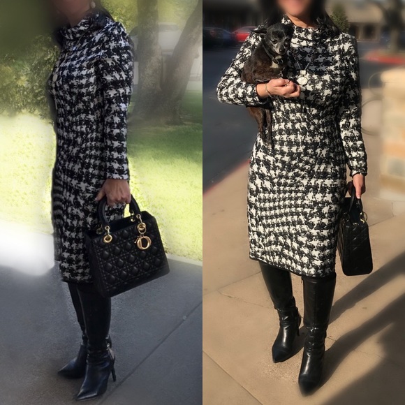 Marc Cain houndstooth dress - Picture 1 of 4
